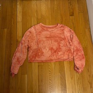 Orange/ pink cropped top — like new